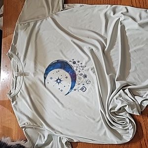 moon with crystals tshirt